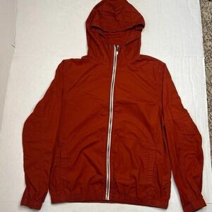 Denim‎ & Flower Women's Size Medium Orange Fleece Jacket